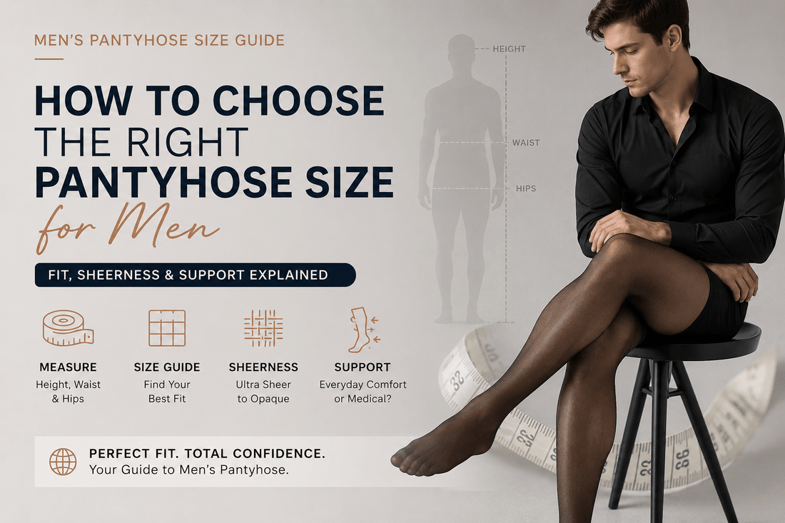 How to Choose the Right Pantyhose Size for Men: A Complete Guide to Fit, Sheerness & Support - SHÉR