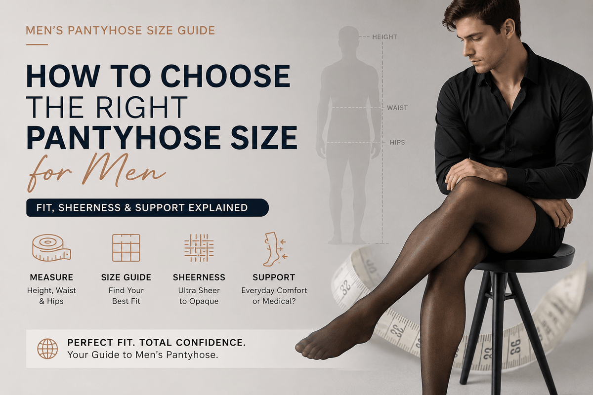 How to Choose the Right Pantyhose Size for Men: A Complete Guide to Fit, Sheerness & Support - SHÉR