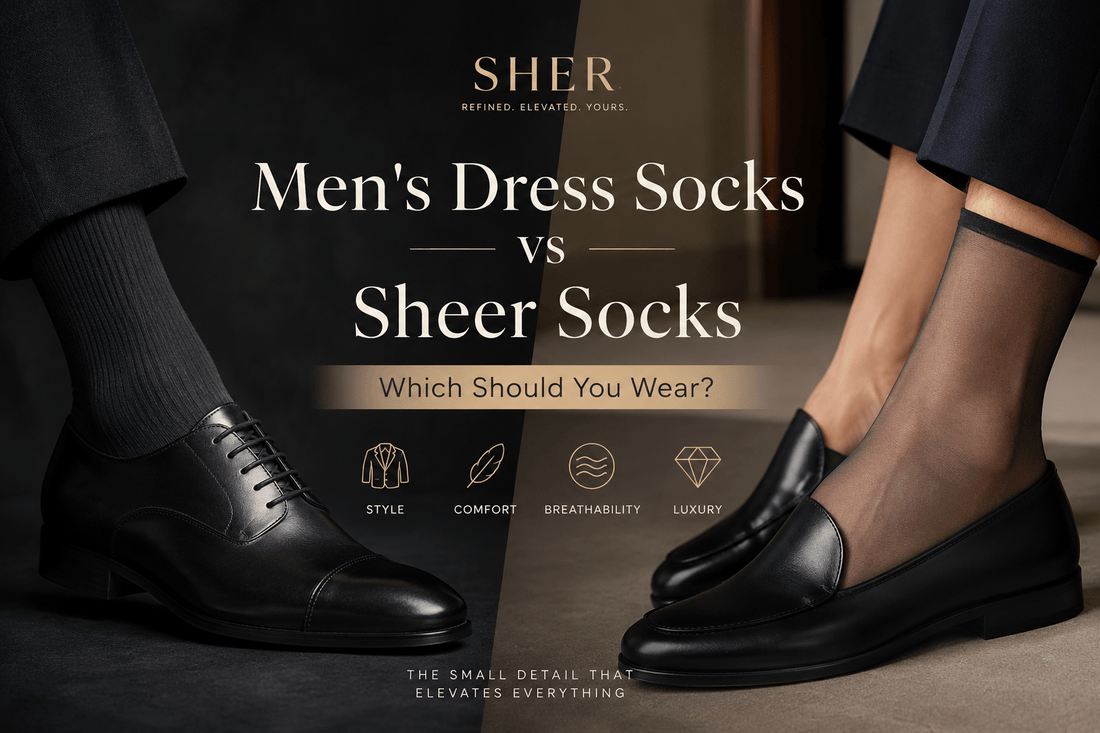 Men's Dress Socks vs Sheer Socks: Which Should You Wear? - SHÉR