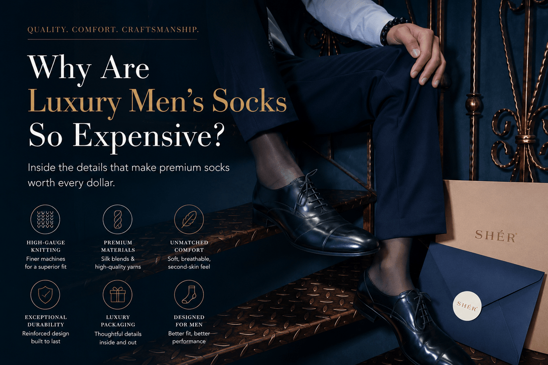 Why Are Luxury Men's Socks So Expensive? - SHÉR