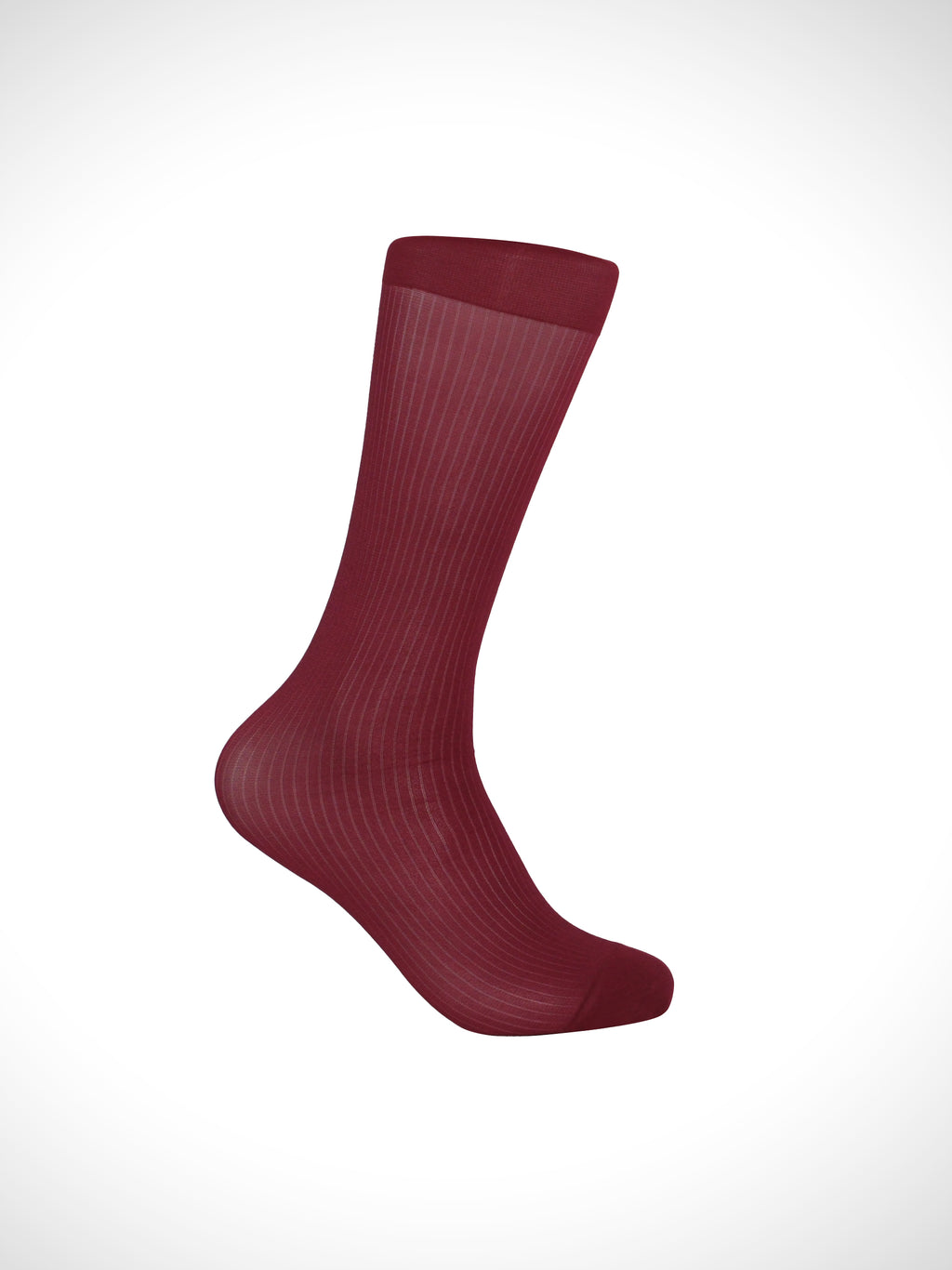 Narrow-Stripe Sheer Men’s Socks – Bold Pattern with Silky Breathable Fit
