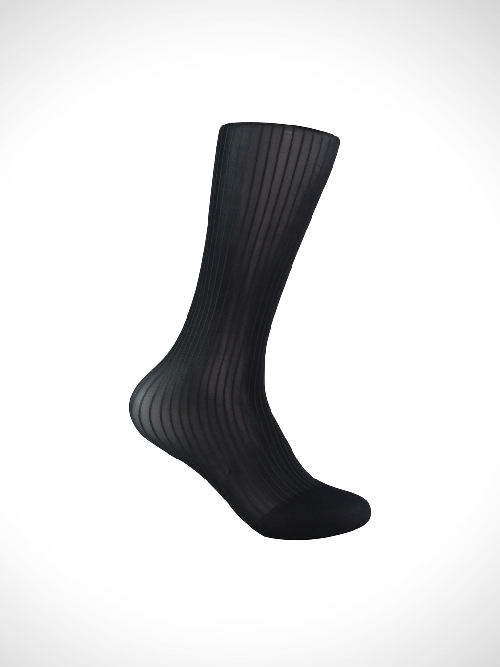 Matte-Stripe Gloss Contrast Sheer Men’s Socks – Sophisticated Texture Design