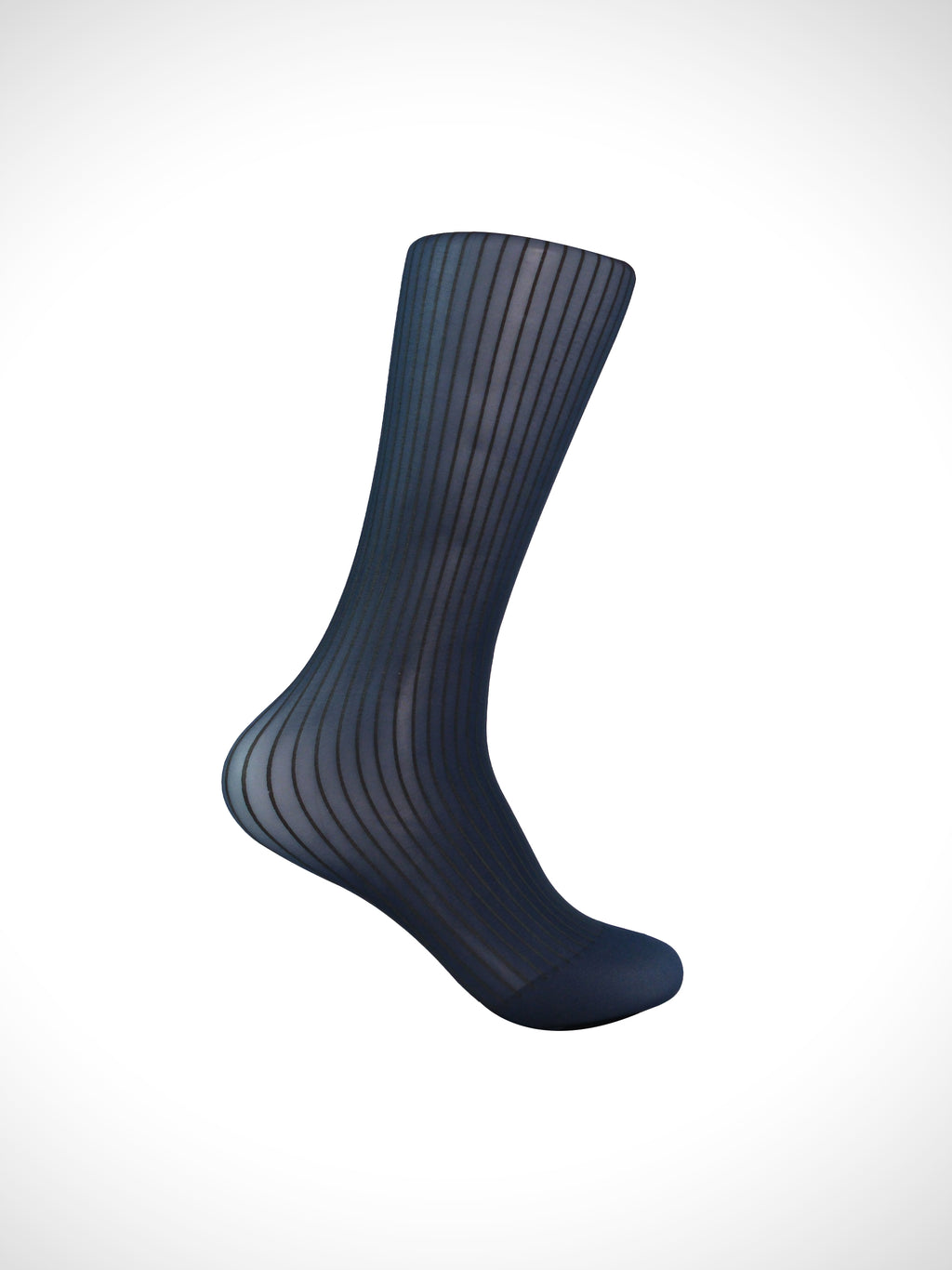 Matte-Stripe Gloss Contrast Sheer Men’s Socks – Sophisticated Texture Design