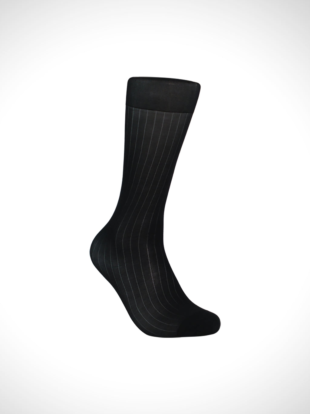 Wide-Stripe Sheer Men’s Socks – Bold Pattern with Silky Breathable Fit