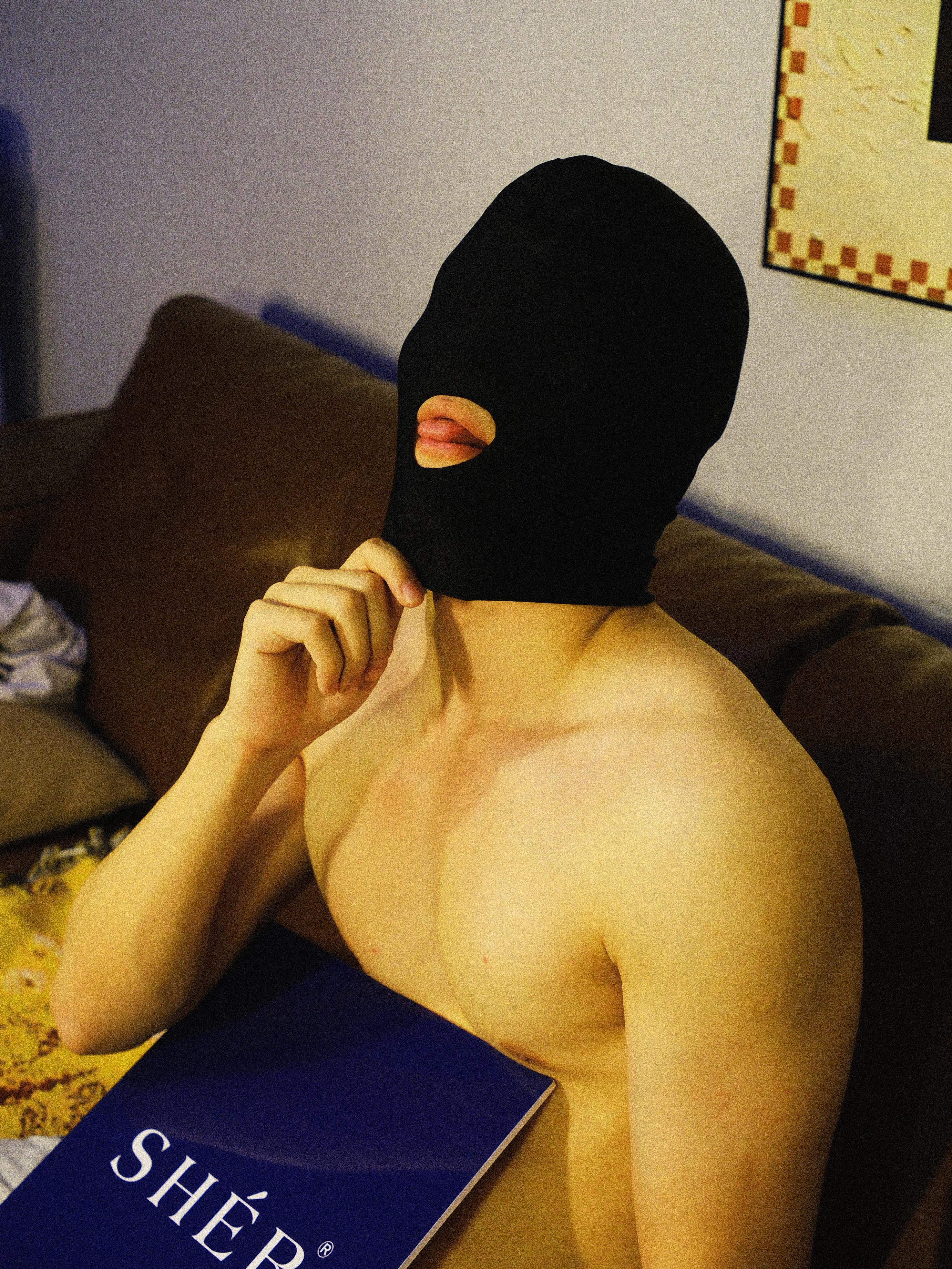 Blindfold Hood with Mouth Opening – Full Head Cover for Sensory Play