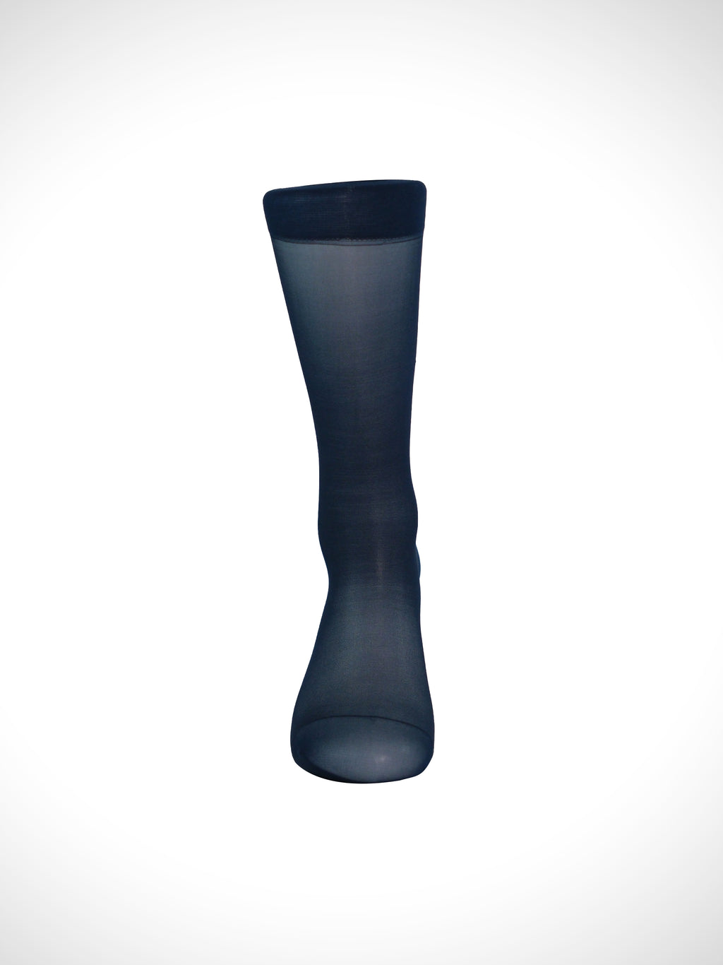 Navy Ultra-Sheer Contour Men’s Socks – Breathable Silky Fit for Dress Shoes