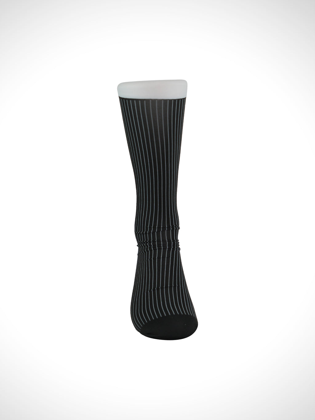 Striped Velvet Knee-High Socks for Men – Bold Contrast with Luxurious Warmth