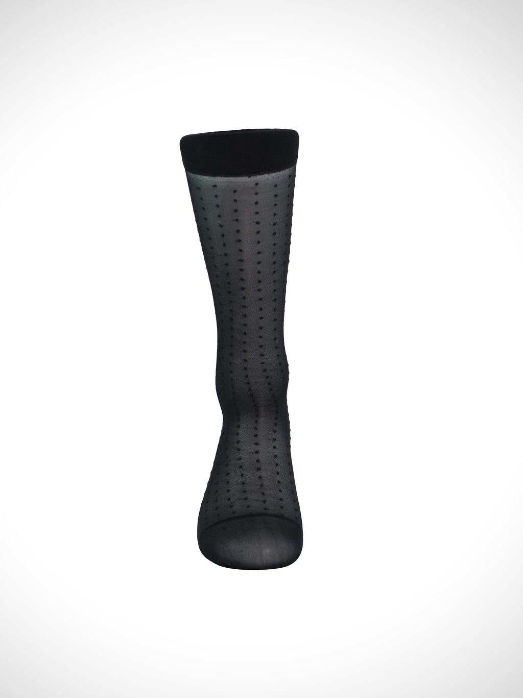 Polka Dot Inspired Sheer Men’s Socks – Artistic Pattern with Misty Texture