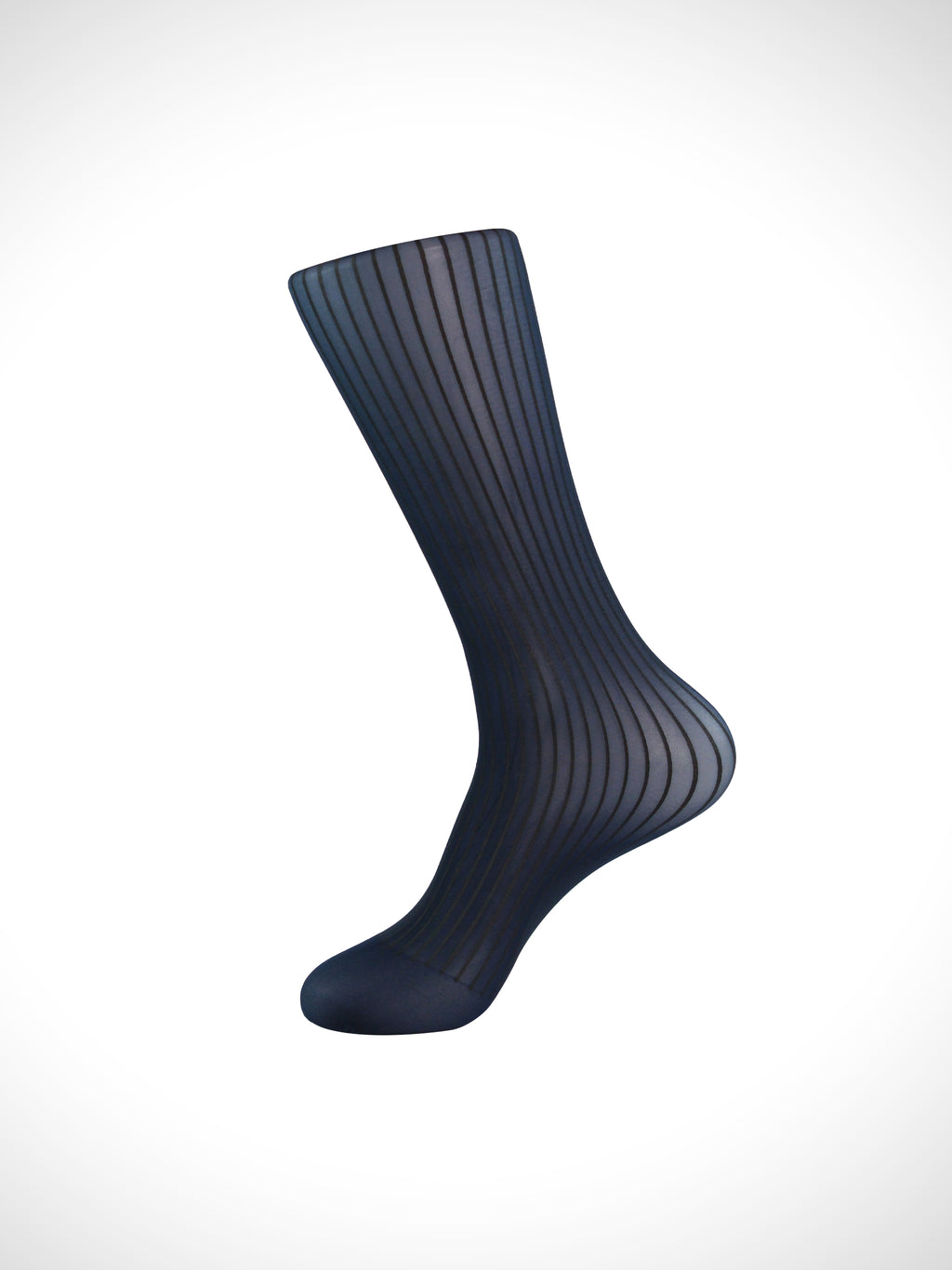 Matte-Stripe Gloss Contrast Sheer Men’s Socks – Sophisticated Texture Design