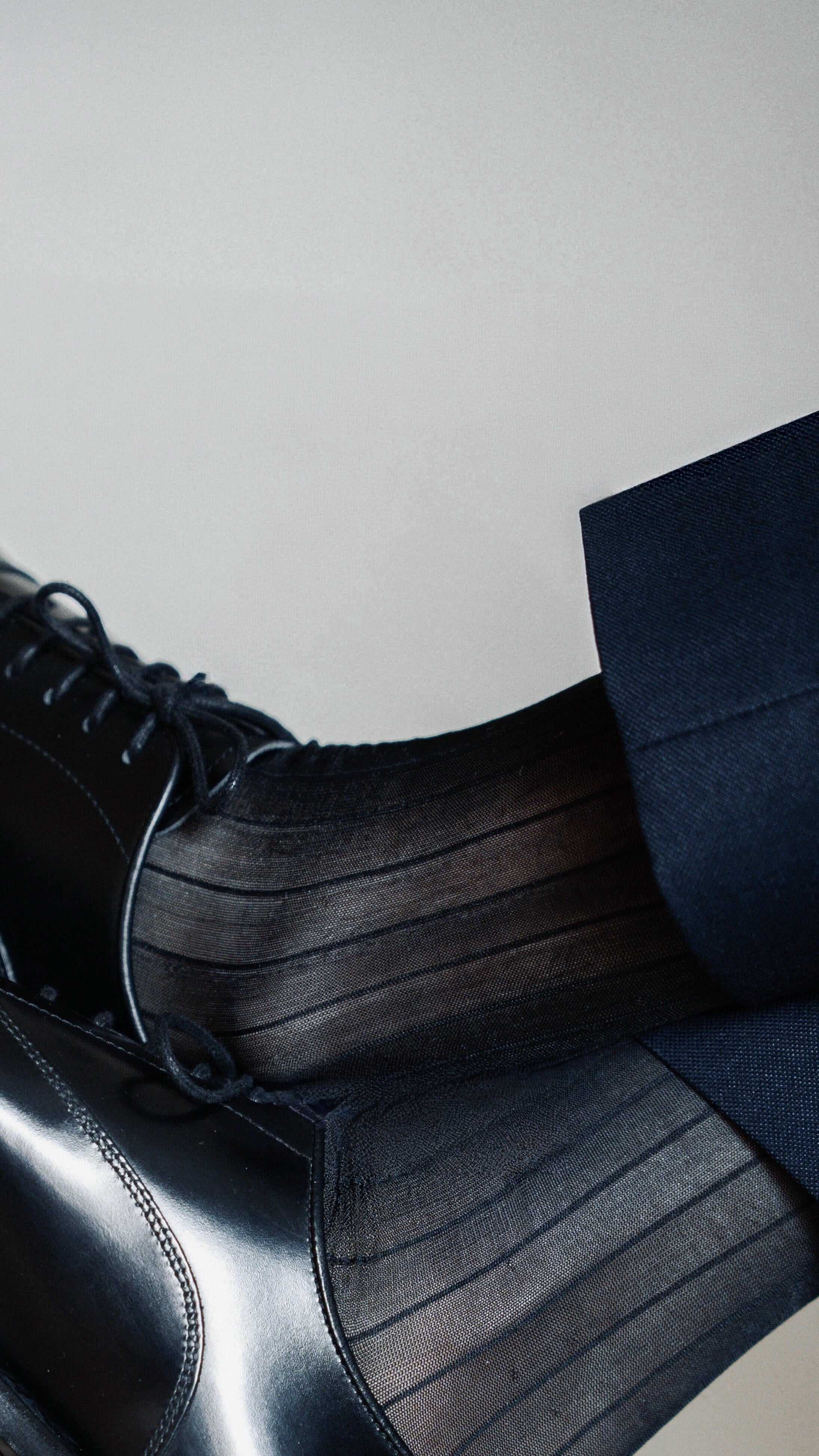 Black Nylon Sheer Socks Men | Vintage Silky Dress Socks