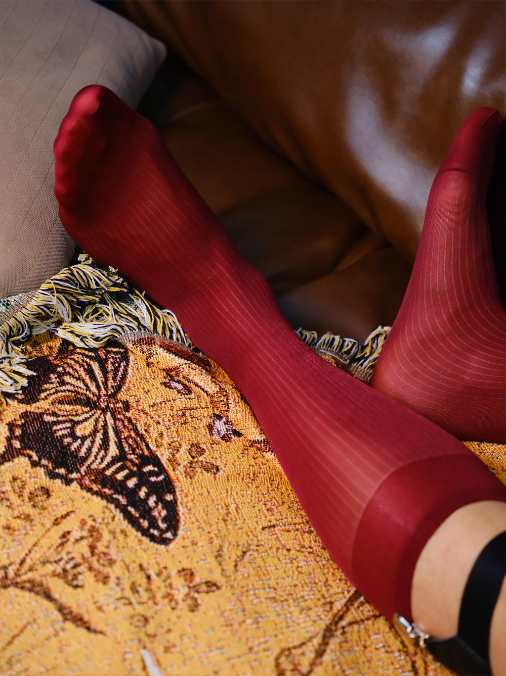 Narrow - Stripe Sheer Men’s Socks – Bold Pattern with Silky Breathable Fit - SHÉR