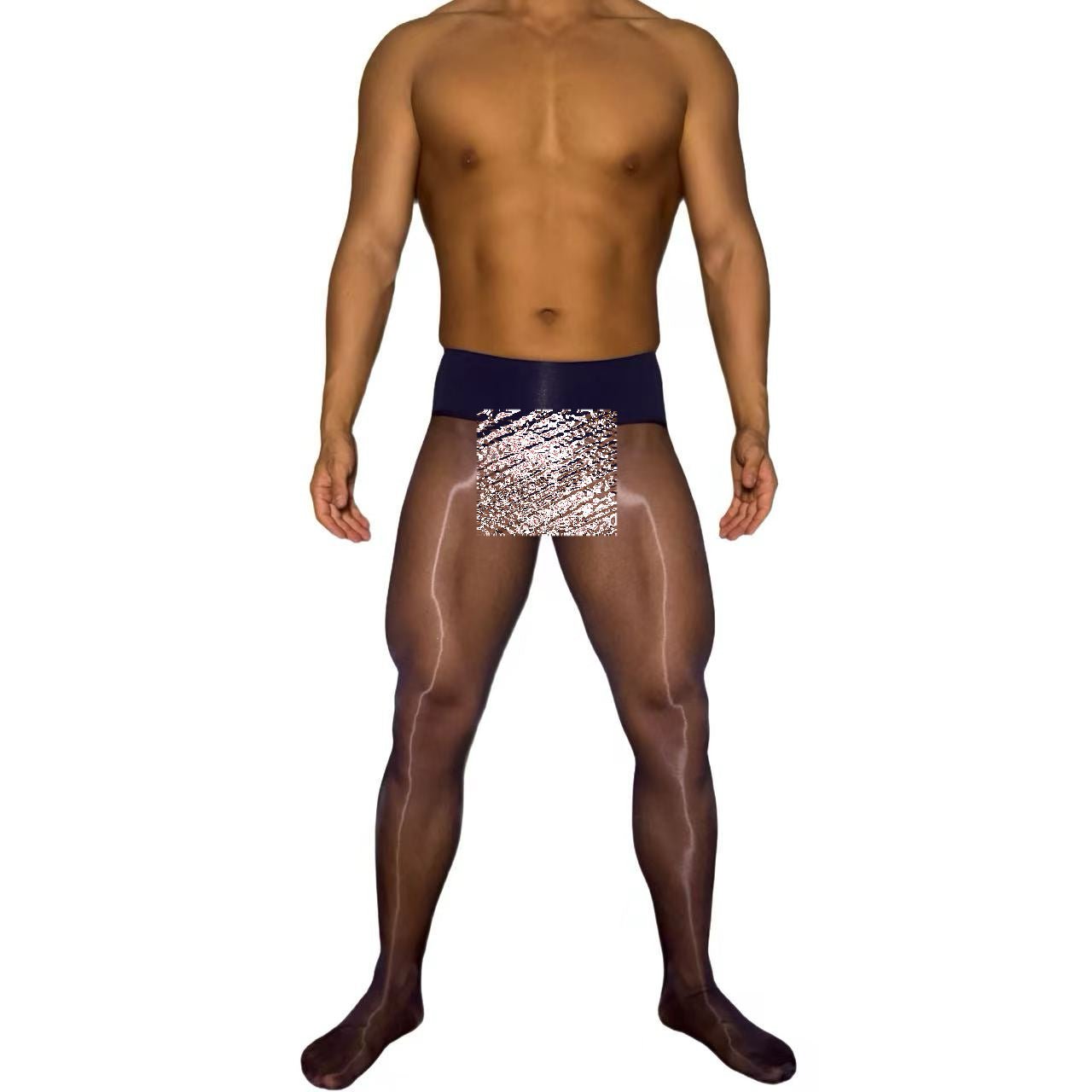 Cream - Gloss Ultra Stretch Men’s Pantyhose – 8D Silky Sheen with Powerful Flexibility - SHÉR