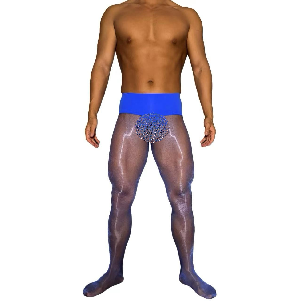 Cream - Gloss Ultra Stretch Men’s Pantyhose – 8D Silky Sheen with Powerful Flexibility - SHÉR