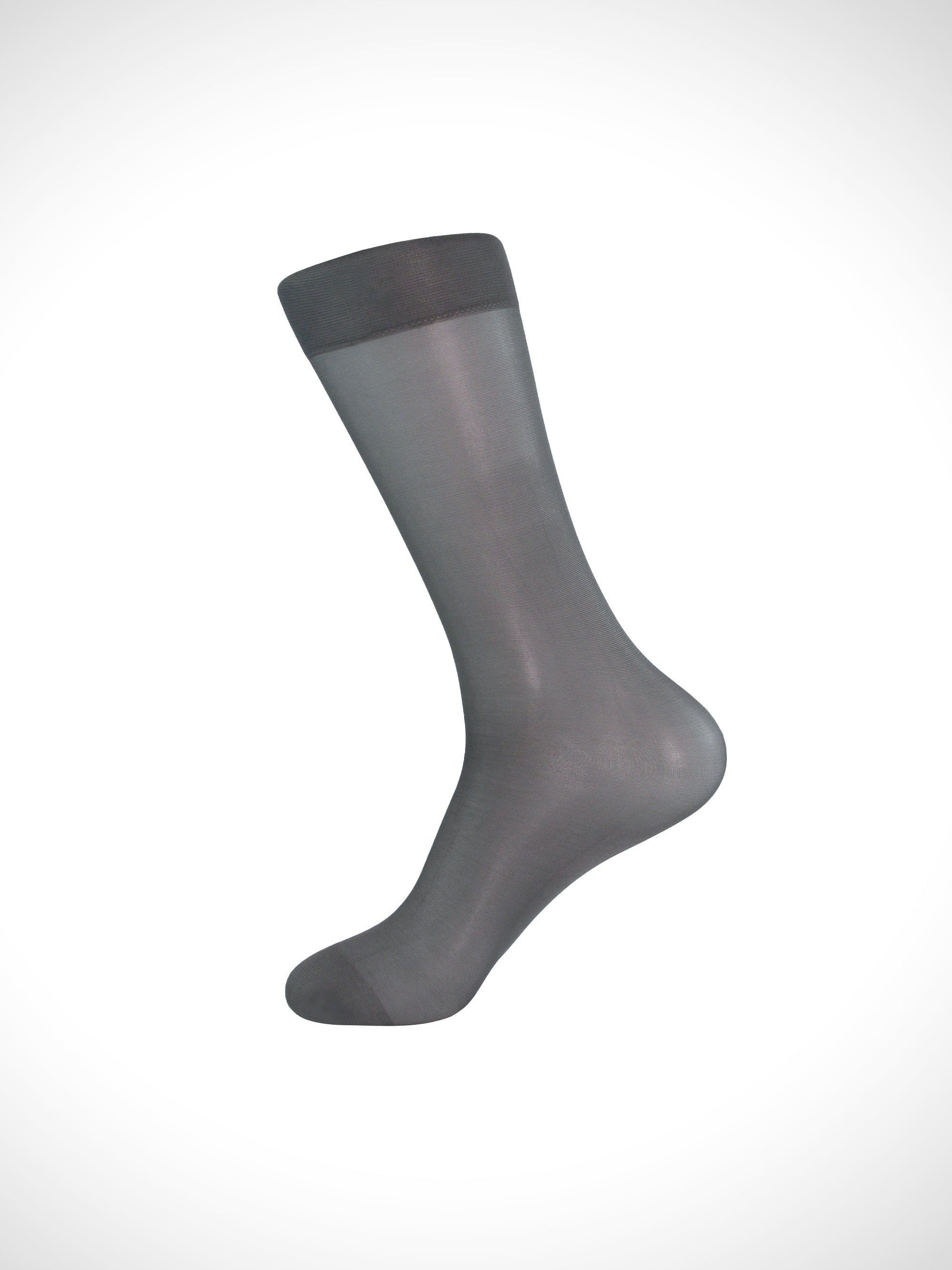 Grey Allure Ultra - Stretch Sheer Men’s Socks – Soft Misty Finish - SHÉR
