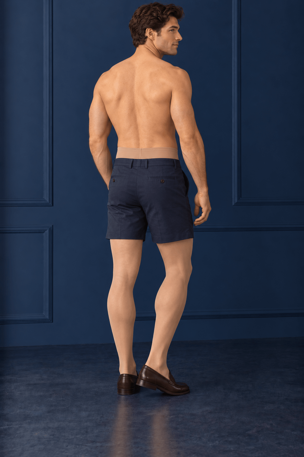 Invisible Skin™ High-Waist T-Crotch Men’s Pantyhose – 1D Matte Nude Tights - SHÉR
