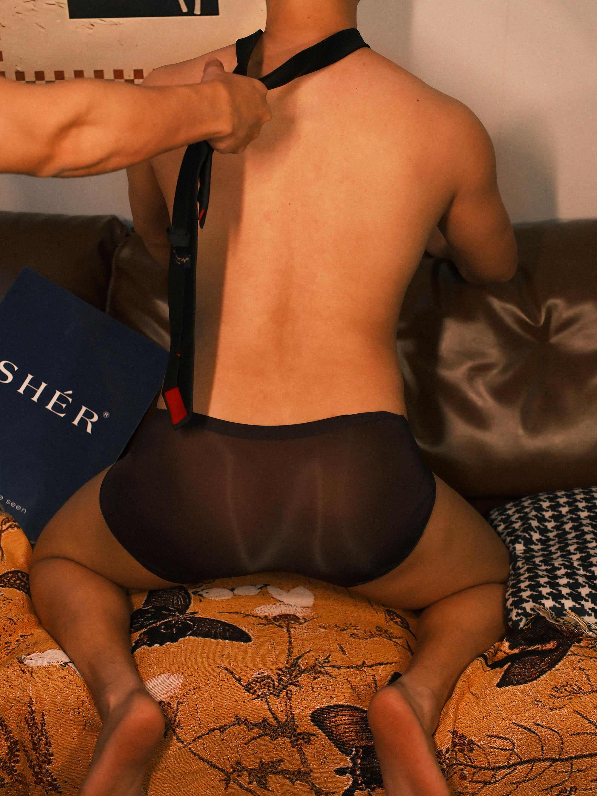 Sheer Gloss Men’s Boxer Briefs – Lightweight Silky Transparency - SHÉR