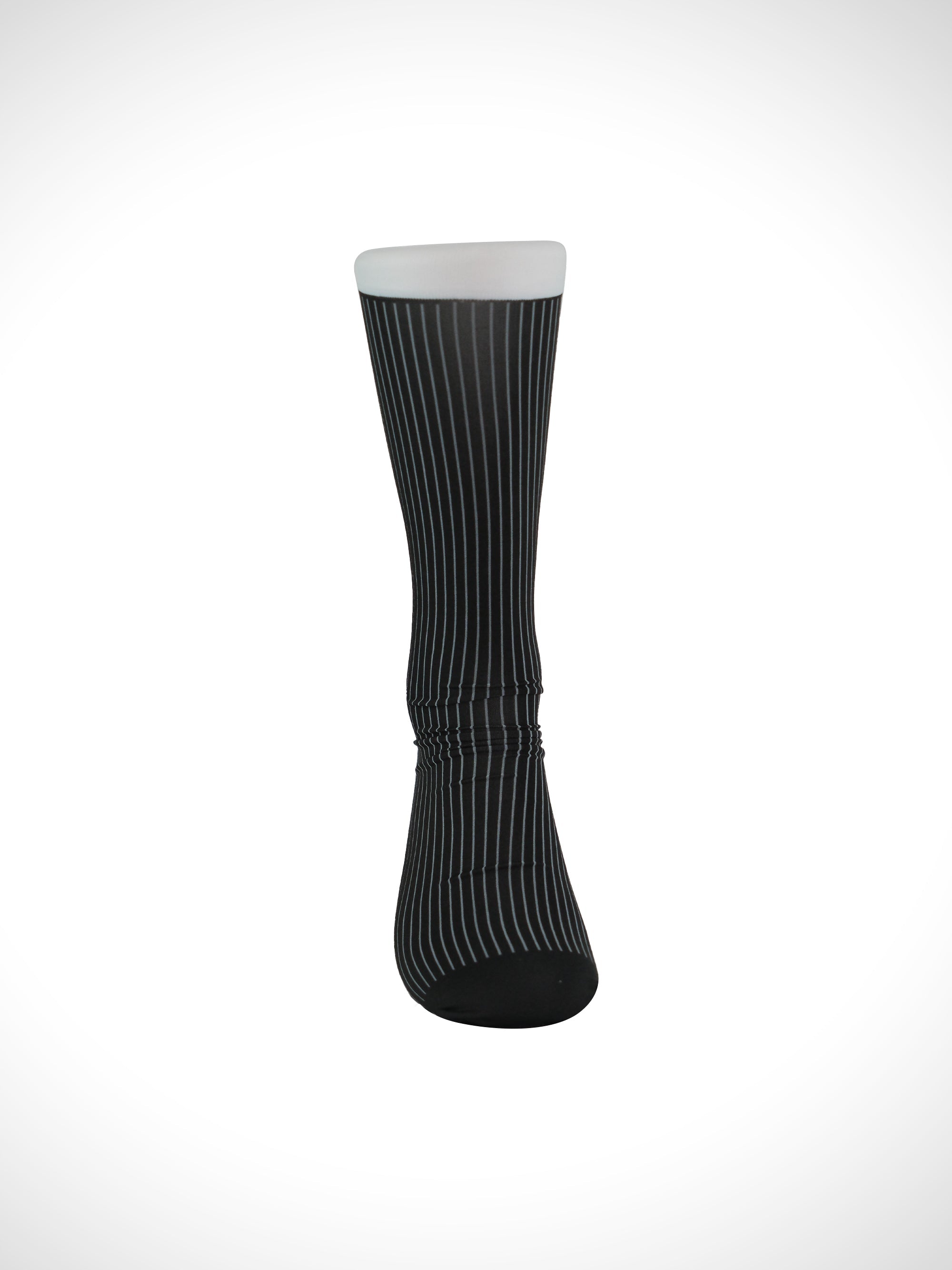Striped Velvet Knee - High Socks for Men – Bold Contrast with Luxurious Warmth - SHÉR